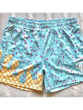 BL 101 Baseball Lifestyle Cotton Candy Ice Cream Shorts, Men's Size XL